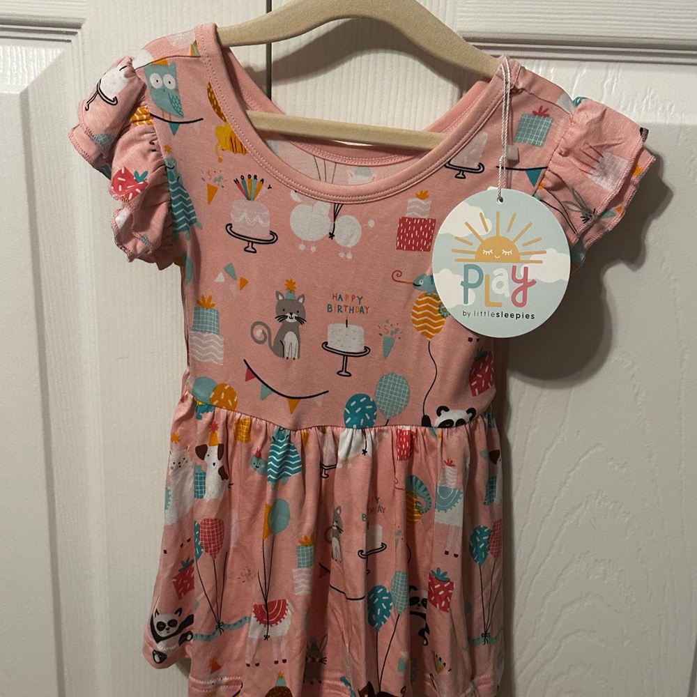 Little Sleepies Playful Pink Dress